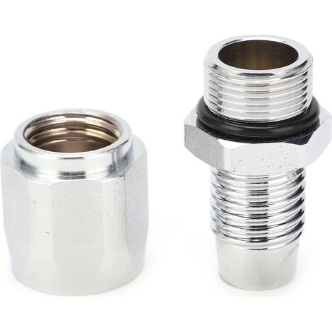 Raccord de tuyau d'huile en laiton plaqué, adaptateur de raccord pour tube 3/4 pouce, accessoire de machine de graissage fixe (1/5)