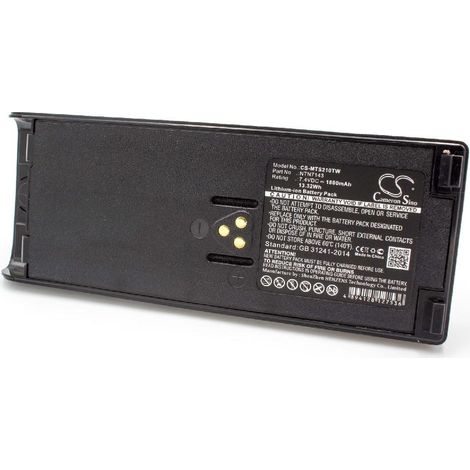 vhbw Akku Ersatz für Motorola NTN7143A, NTN7143, FuG11b, NTN7143R, NTN7143CR, NTN7143B für Funkgerät, Walkie Talkie (1800 mAh, 7,4 V, Li-Ion)