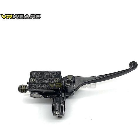 Maître-cylindre de frein avant hydraulique droit pour moto tout-terrain, quad, cyclomoteur, scooter, buggy, karting - Noir (1/4)