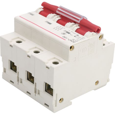Disjoncteur DZ47-100 3P 100A 400V pour Installation Électrique Résidentielle