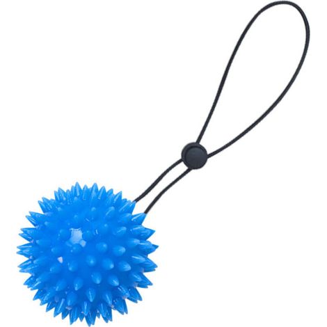 Balle d'entraînement pour améliorer la prise en main et renforcer les doigts, idéale pour traiter l'arthrite et le syndrome du canal carpien (bleu). (1/4)