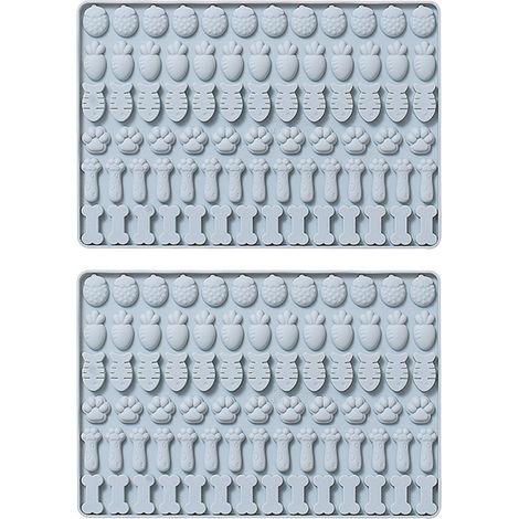 Moule en Silicone Alimentaire, Lot de 2 Bleus - Sans BPA, Pour Cuisine et Pâtisserie, Lavable au Lave-Vaisselle