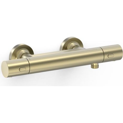 Robinet thermostatique mural pour douche Over-wall Cava doré - TRES 19016402CA