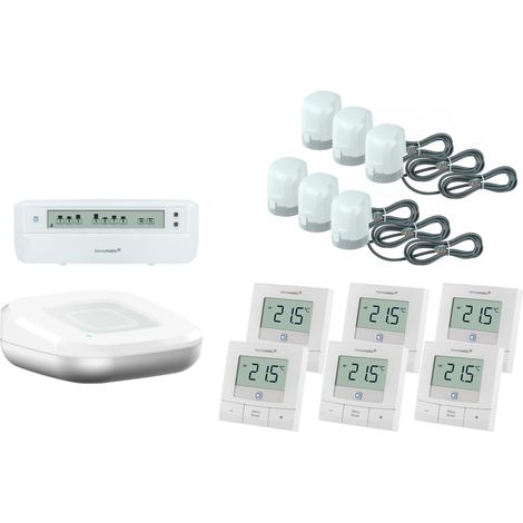 Suelo radiante eq3 40-62-6696 control temperatura 6 habitaciones