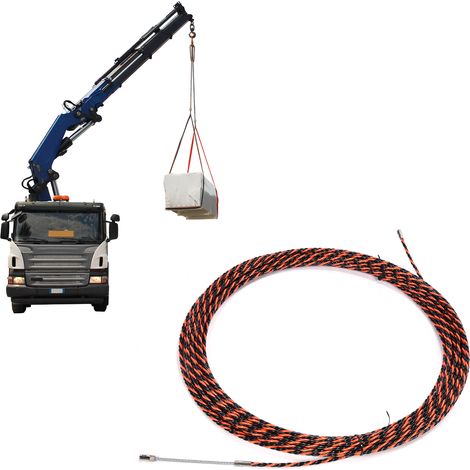 30 m de câble en acier torsadé rouge et noir pour grues à tour d'ascenseur et fil d'acier plastifié (1/5)