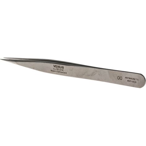 Brucelles RS PRO pointe Forte épaisseur en  en inox, L. 120 mm ( Prix pour 1 ) (1/3)