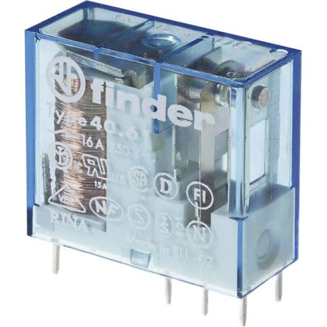 Finder 40.61.9.012.4000 Relè per PCB 12 V/DC 16 A 1 scambio 1 pz.