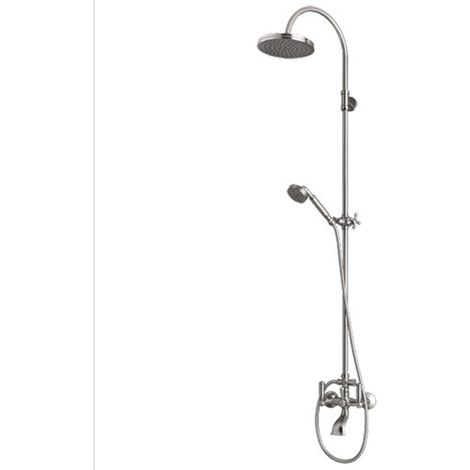 Mélangeur kit colonne bain-douche mural inverseur chromé Liberty Line - Bossini L01203030 (1/2)