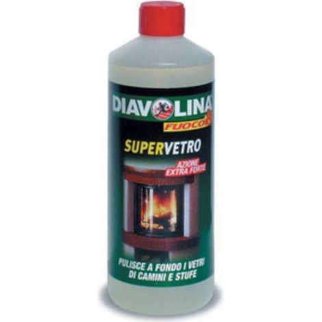 6 x PULITORE SUPERVETRO DIAVOLINA RICARICA 1000 ML