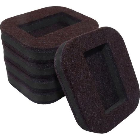 Dessous de meuble - 5 Pièces - Protection du sol - Antidérapant - Chaise de bureau Feutre de meuble - Dessous de meuble - Protecteur de roulettes - Caster cups - Bureau - Moquette - 87 cm - Feutre - m (1/5)