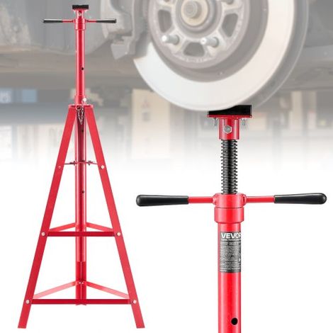 Unterhub-Stützständer 2 t, Höhenverstellbarer (120-215 cm / 4-stufig) Wagenheberständer aus Kohlenstoffstahl, Dreibeinständer zur Unterstützung von Fahrzeugkomponenten Autoreparatur (1/5)