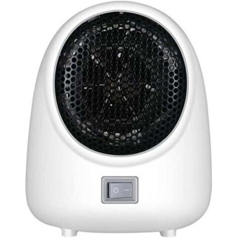 BUNTHAUS Gebläse-Schnellheizlüfter, mechanisch kompakt, praktisch, Mini-Heizgerät für Büro und Zuhause, leiser elektrischer Herdheizlüfter (Weiß)