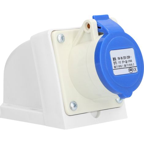 Lot de 5 connecteurs industriels à prise haute conductivité, conception anti-chute, robustes, 220 V à 250 V. (1/5)