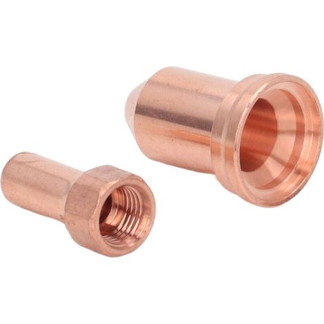 Set di 20 elettrodi per ugelli per torcia da taglio al plasma, in ottone, robusti, resistenti alle alte temperature, facili da trasportare, compatibili con le torce da taglio al plasma della serie PT 