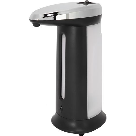 Distributeur de Savon Intelligent à Induction Automatique pour Gel Douche Argent et Noir (1/5)