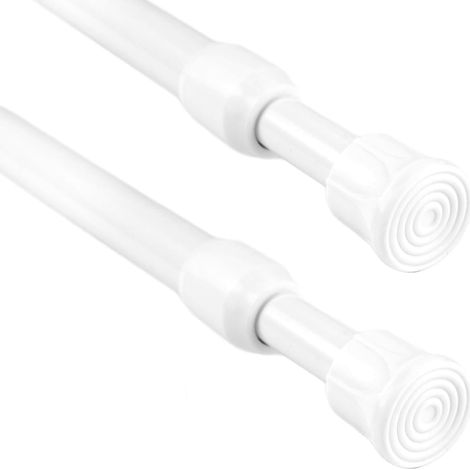 2 Pièces Tringle Rideau Extensible sans Percage 30-50cm (1/5)