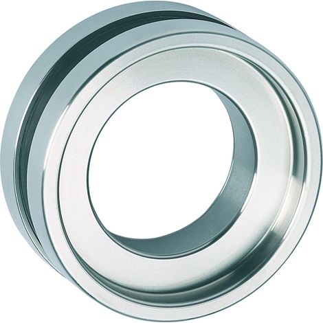 Format Schiebetür-Griffmuschel offen 8-10mm Glas Glasbohrung 50mm Ø 65mm Alu F1 (1/2)