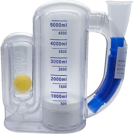 Spiromètre incitatif pour l'entraînement pulmonaire, améliorant la capacité vitale et la force inspiratoire (1/5)