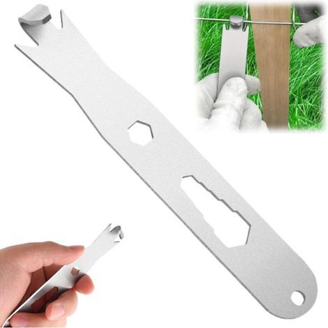 Drahtverdreher, Drahtspanner, Kabelbinderspanner, Drahtzaunwerkzeug, Stacheldrahtwerkzeug, Haken (1/5)