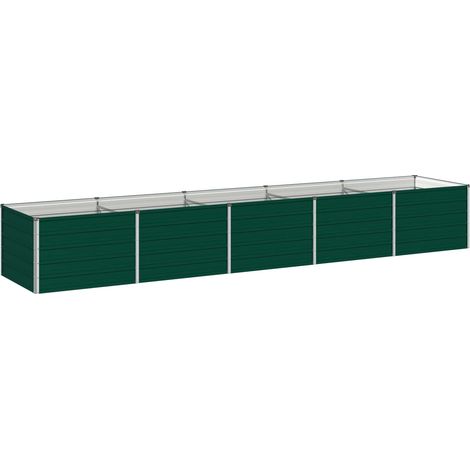 Cama de Jardín Elevada Verde 400 x 80 x 55 cm vidaXL