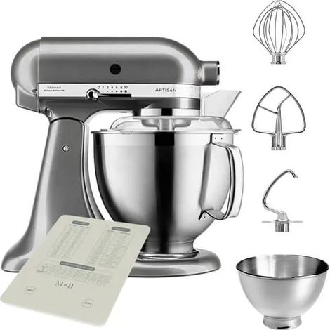 KitchenAid Artisan Mixer 185 Medallion Silver with FREE Gift
