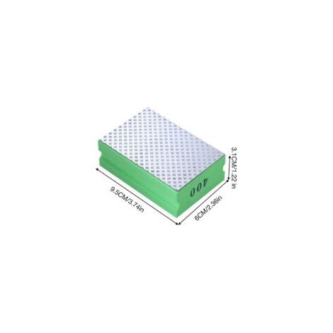 Diamant-Handschleifblock, Diamant-Handpolierpads zum Polieren von Stein, Glas und Fliesen, Körnung 400 (Farbe zufällig) - Crezuo