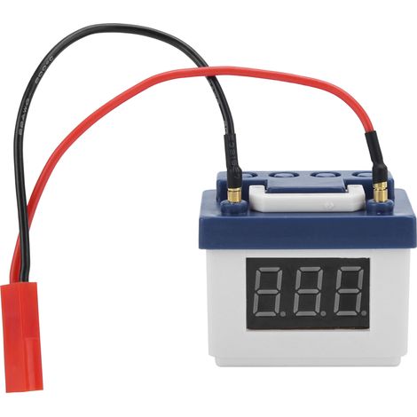 Simulateur batterie basse tension alarme accessoire pièce compatible SCX10/TRX4 1/8 1/10 voiture RC modèle blanc (1/5)