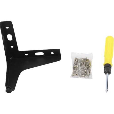 Lot de 8 pieds triangulaires modernes en métal pour meubles (canapé, buffet, table basse, fauteuil), 10 cm / 3,9 pouces (1/5)