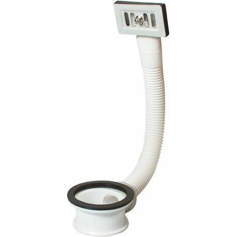 Valentin – Trop-plein pour vasque à grille carrée – Épaisseur de vasque 0 à 12 mm – Drainage optimal pour lavabos et vasques (1/5)
