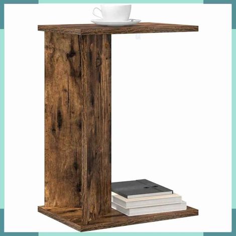 891188 Table d'appoint Chêne fumé 35 x 25 x 50 cm Bois d'ingénierie (1/5)
