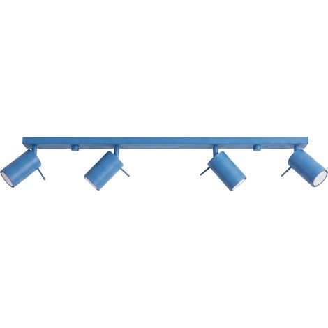 Plafoniere RING azzurro 80x16x6cm Acciaio Sollux (1/5)