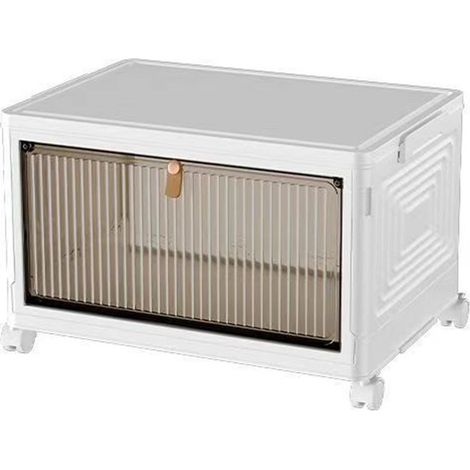LEDANDER Boîte de rangement monocouche empilable, idéale pour ranger vêtements, jouets et petits objets.Pliable, étanche à la poussière et à l'humidité (1/5)