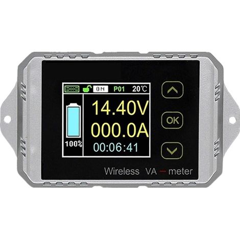 Moniteur d'énergie domestique intelligent VAT1200 100V 200A ampèremètre sans fil voltmètre capacité de la batterie surveillance Coulomb compteur 12V 24V 48V couleur écran mètre Moniteur d'électricité (1/5)