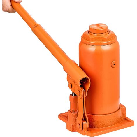 Cric bouteille hydraulique, capacité de 12 tonnes (26 455,5 lb), plage de levage de 205 à 400 mm, cric bouteille soudé robuste pour voitures, SUV, pick-up, réparations automobiles, levage de maisons e (1/5)