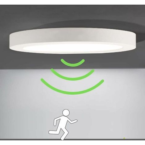 Plafón LED de Panel Redondo, Lámpara de Techo Moderna Ultrafina, Luz LED Blanco Frío 6000K, Fácil de Instalar, Adecuado para Cocina, Sala de Estar y Balcón (1/3)