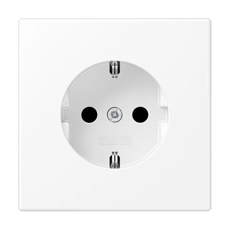 Jung Presa SCHUKO®, 16 A 250 V , Duroplast verniciato, Serie LS, bianco neve opaco LS 1520 WWM