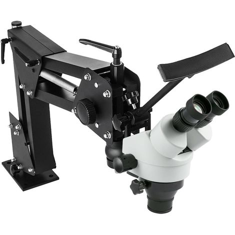 Pour Bijouterie Microscope Binoculaire Zoom Sertissage et Travaux Précis avec Bras Articulé en Aluminium (1/5)