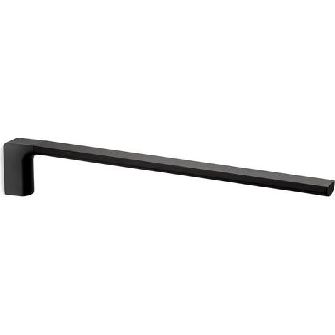 Portasalviette fisso a 1 braccio da muro in ottone e Cromall PI22 Gedy serie PIRENEI Nero Opaco (1/2)