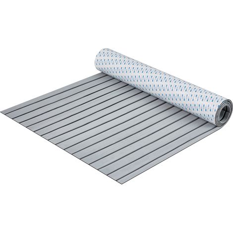Revêtement de sol pour bateau en mousse EVA 2400 x 900 x 6 mm plancher de revêtement de sol autocollant antidérapant, 21 600 cm², tapis marin pour bateaux, yachts, pontons, terrasses de kayak (1/5)