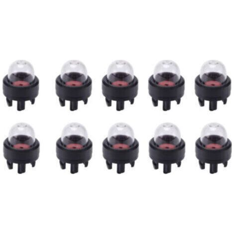 10 Pièces Ampoule Amorçage D'essence, Ampoule de Carburant Pompe, Bulle D'huile de Carburateur, pour Stihl/Weed Eater/McCulloch/Ryobi Echo