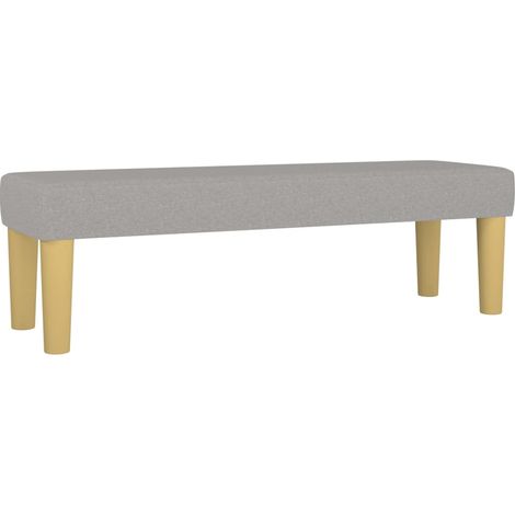 Banco banco 100 x 30 x 30 cm tela gris claro 020010680