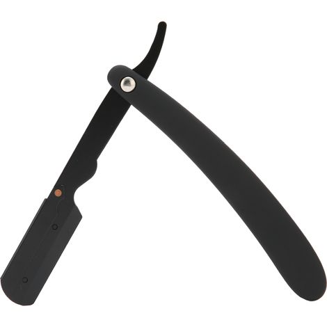 Rasoir droit professionnel en acier inoxydable pour coiffeurs - Précision rasage barbe pour hommes (1/5)