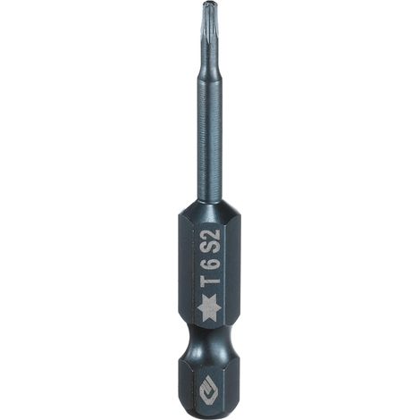 Embout de Tournevis Torx Magnétique, T6 1/4" Hex Tige Longueur 50mm Embout de Vissage Long Hexagonal en Acier S2 avec Trou pour Retirer les Vis de Fixation Outils (1/5)