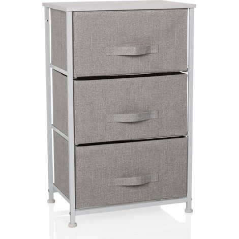 Regal FOLDRESS M 45x30x95cm 3 Fächer grau hjh LIVING (1/5)