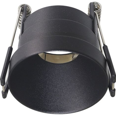 Culot encastré rond noir 51 mm 1xGU10 PAR11 (1/2)