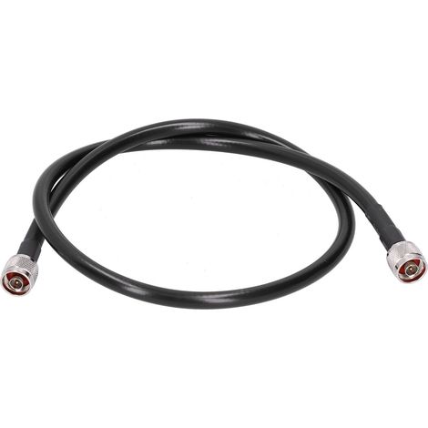Câble coaxial 7 conducteurs N-JJ, connecteur mâle de type N, rallonge concentrique, gaine de 400 µF (1/5)