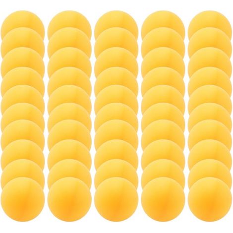 50 Balles de Tennis de Table de 40 Mm, Balles de Ping-Pong, Jaune / Blanc (1/4)