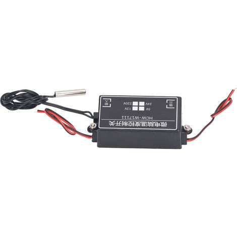 Thermostat numérique 12V microcontrôleur, contrôleur de température haute précision, interrupteur réglable à commande, régulateur digital pour systèmes électriques (1/5)