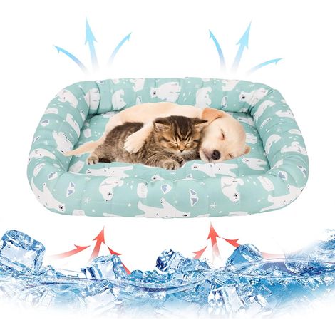 Tapis rafraîchissant pour animaux de compagnie, couverture rafraîchissante pour l'été, tapis rafraîchissant pour chat, tapis auto-rafraîchissant lavable, tapis de glace auto-rafraîchissant pour chat, (1/5)