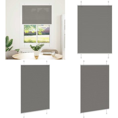 vidaXL Plissee Anthrazit 95x100 cm Stoffbreite 94,4 cm Polyester (1/5)